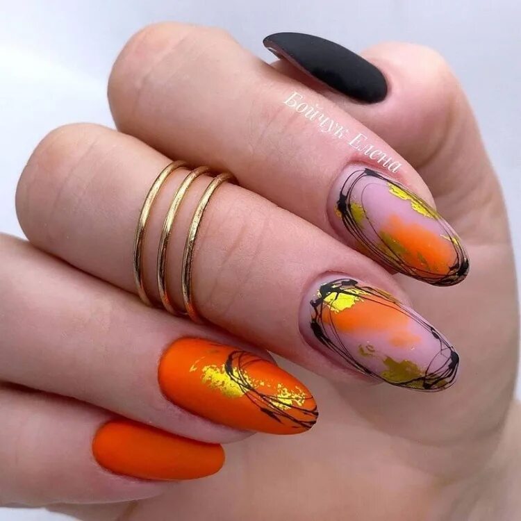 Повседневный маникюр осень 2024 The most beautiful fall manicure with design