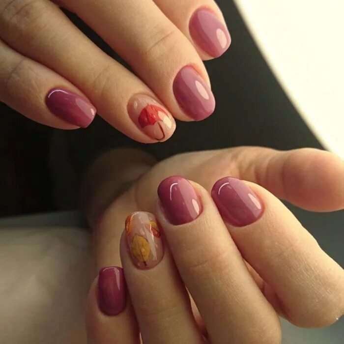 Повседневный маникюр осень 2024 autumn nails Disegni d'autunno tematici Manicure, Fashion nails, Types of manicu