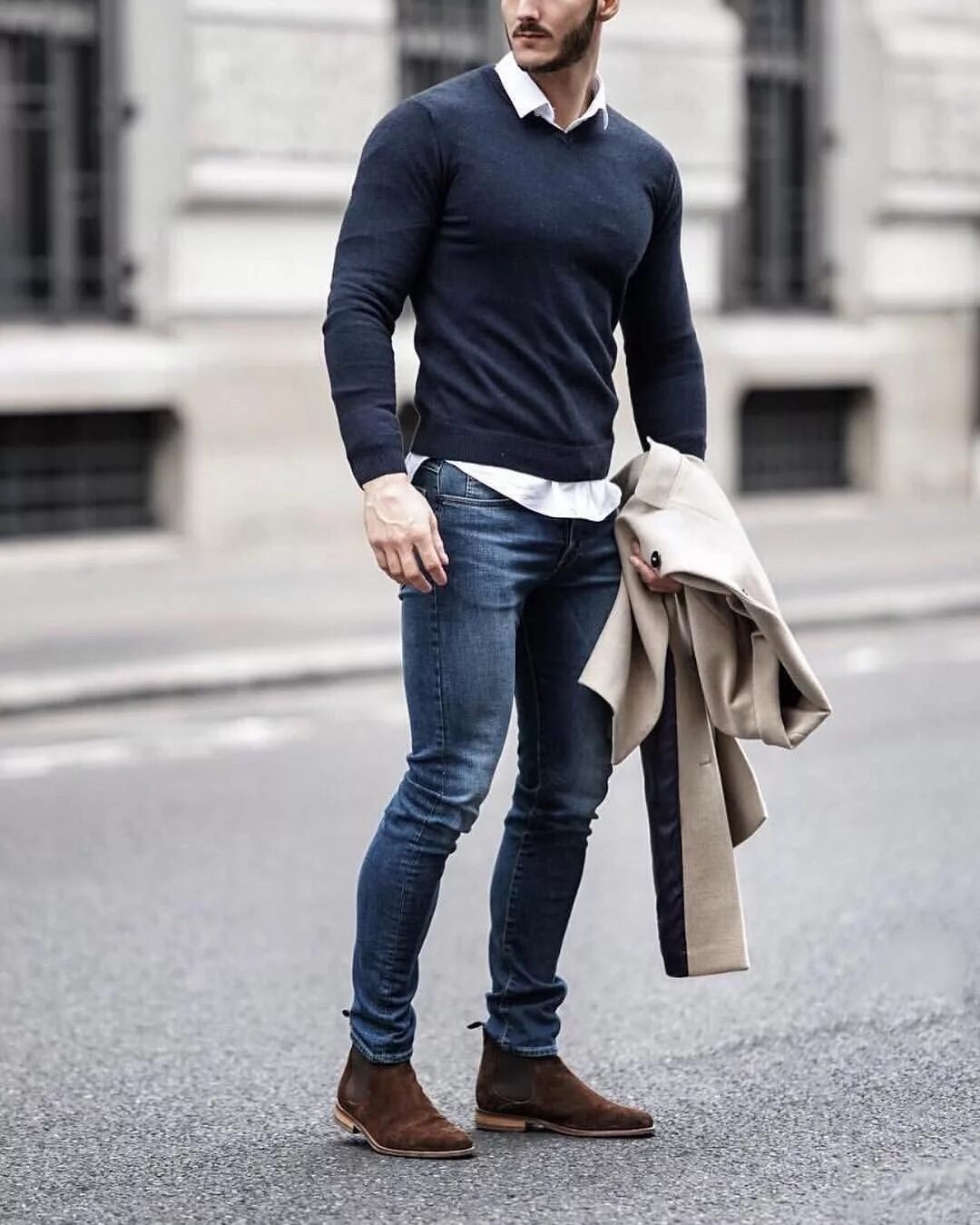 Повседневный мужской стиль Layered Neutrals Men fashion casual shirts, Stylish men casual, Mens casual outf