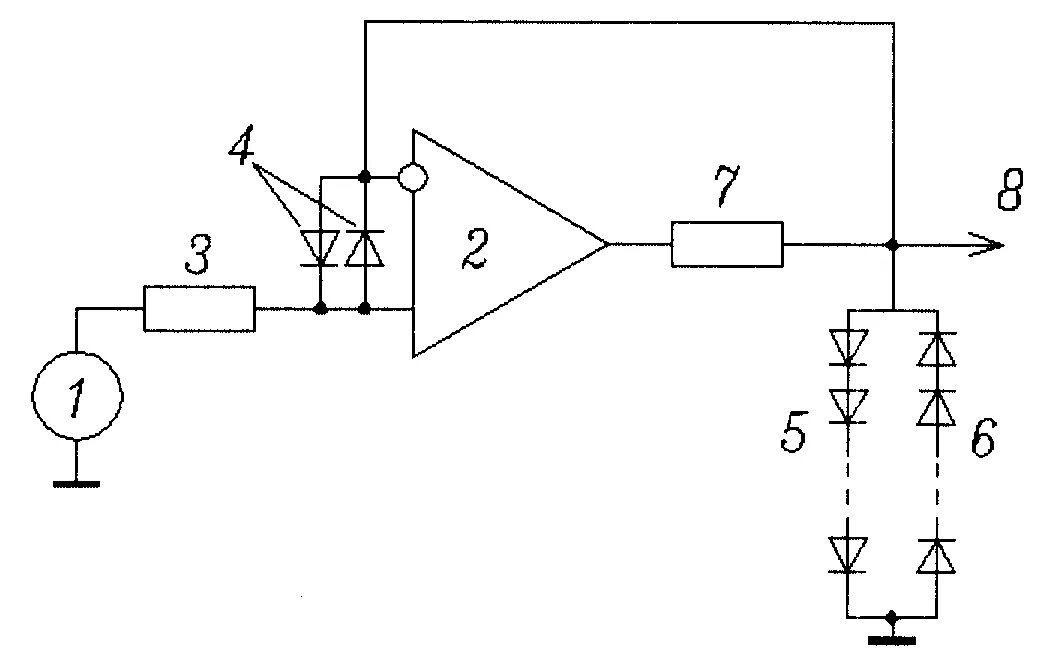 Повторитель на операционном усилителе схема RU12757U1 - TENSION REPEATER