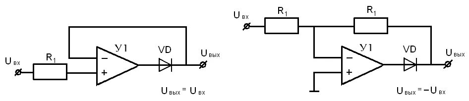 Повторитель на операционном усилителе схема 3. Модуляторы