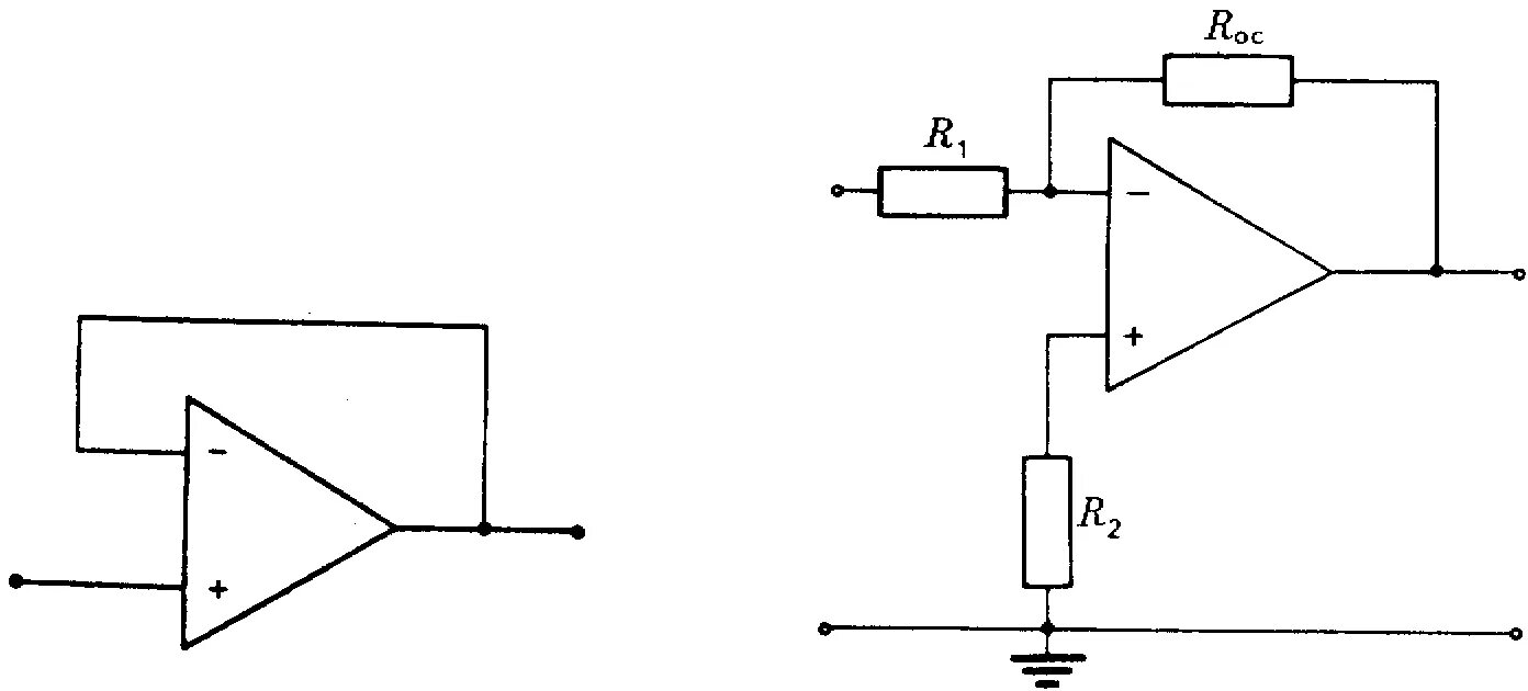 Повторитель на операционном усилителе схема Повторитель напряжения на операционном усилителе