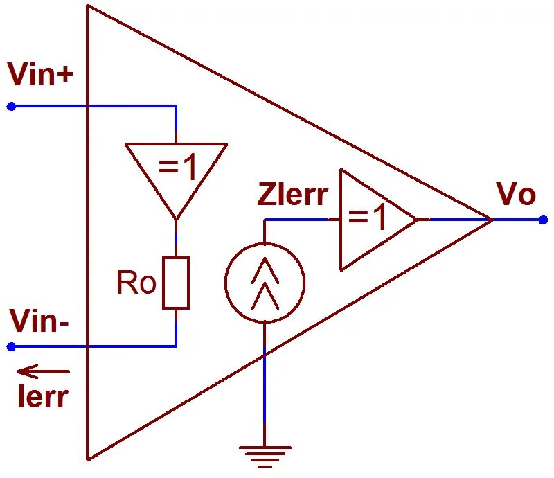 Повторитель на операционном усилителе схема File:Current feedback op amp simple triangle.png - Wikimedia Commons