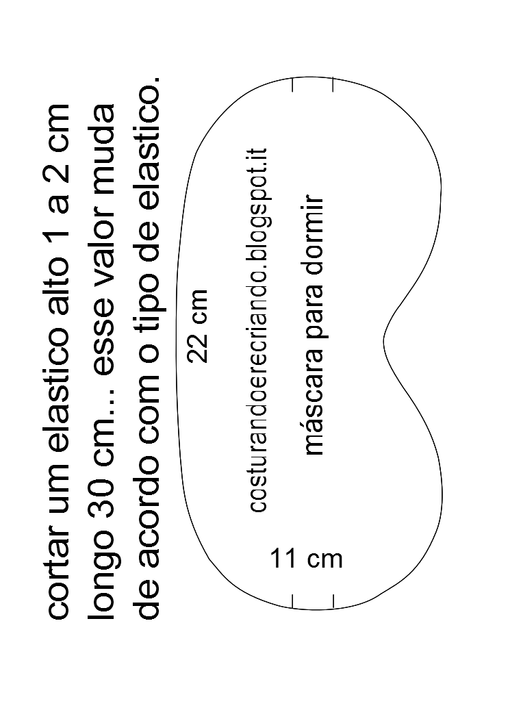 Повязка для сна своими руками выкройка Molde Mascara de Dormir! Molde mascara de dormir, Máscara de dormir, Máscara