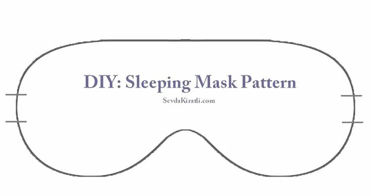 Повязка для сна своими руками выкройка Sleep mask, Mask template, Mask