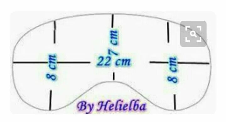 Повязка для сна своими руками выкройка Повязка на глаз выкройка - найдено 90 картинок