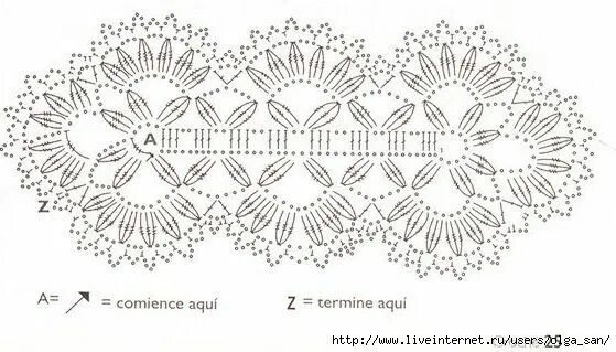 Повязка на голову вязаная крючком схема 33a (559x319, 123Kb) Апликации, Вязание, Салфетки крючком