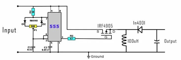 Повышающий dc dc схема своими руками DC to DC buck-boost converter circuit homemade Circuits science, Circuit, Electr