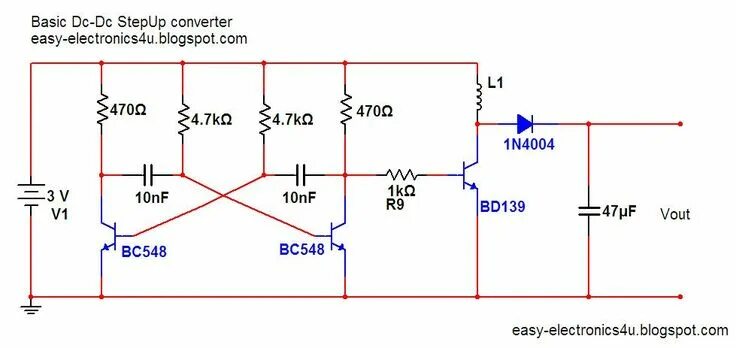 Повышающий преобразователь dc dc своими руками схема stepup%2Bconverter%2Bdc%2Boscillator2.JPG (979 × 463) Dc dc converter, Diy elect