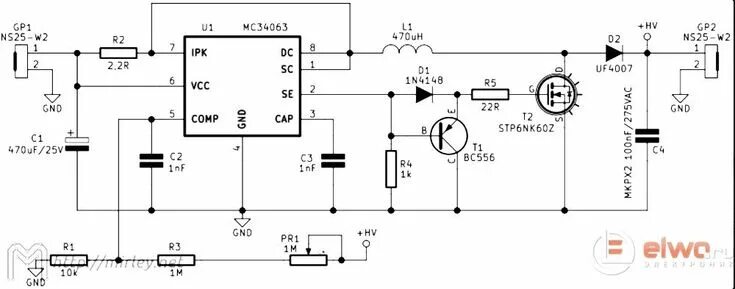 Повышающий преобразователь dc dc своими руками схема MC34063 С ВНЕШНИМ КЛЮЧОМ НА ТРАНЗИСТОРЕ Электронная схема, Электроника, Инвертор