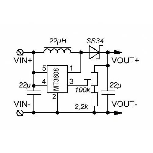 Повышающий преобразователь напряжения своими руками схема Преобразователь повышающий на MT3608