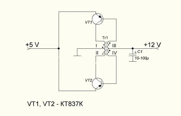 Повышающий преобразователь напряжения своими руками схема Ответы Mail.ru: Пойдут ли транзисторы КТ951Б за место предложенных в схеме