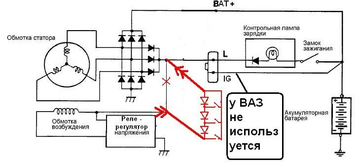 Повысить напряжение генератора диодом схема подключения Форум сайта "Автоэлектрик для всех" - как поднять напряжение? ваз 2109 инжектор