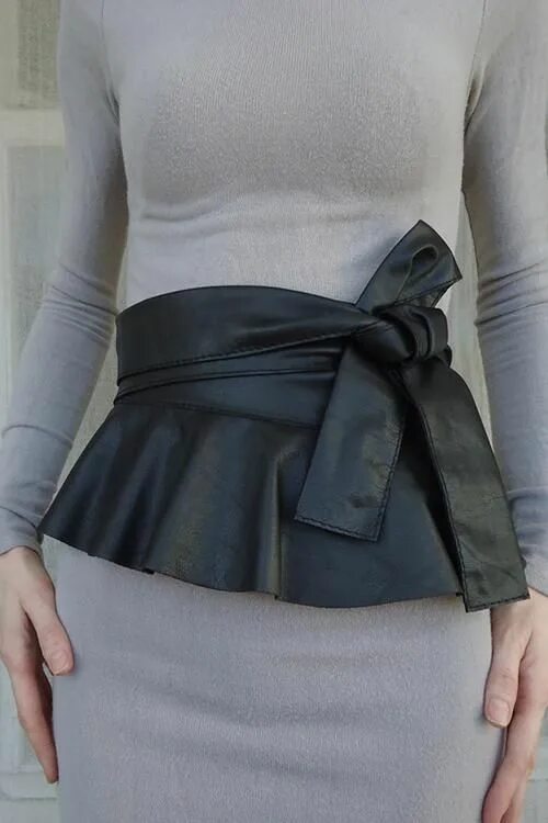 Пояс баска выкройка скачать бесплатно PU Skirts Knot Belt в 2020 г. Баска, Кожаная баска и Наряды