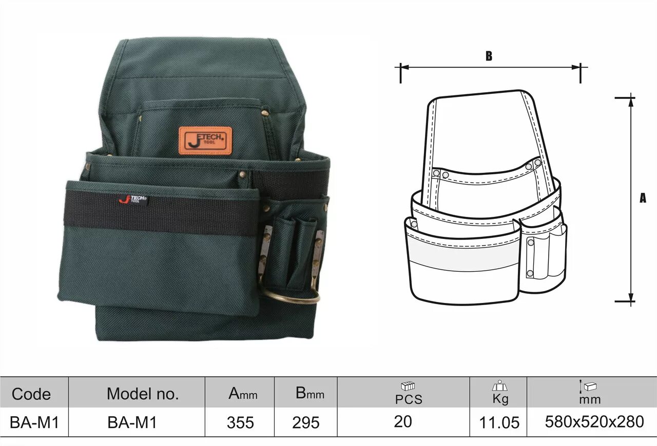 Пояс для инструмента своими руками выкройки НАПОЯСНАЯ СУМКА ДЛЯ ИНСТРУМЕНТОВ BA-M1 Jetech (id 56231406), купить в Казахстане