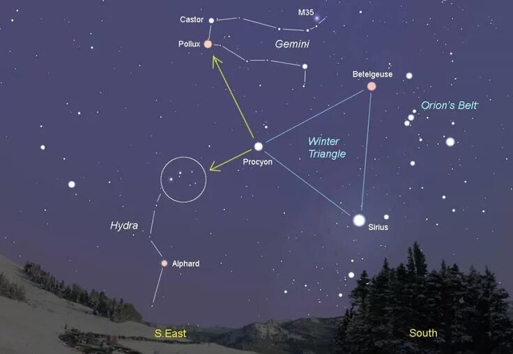 Пояс ориона созвездие на небе фото Image result for winter triangle constellation Orion constellation, Constellatio