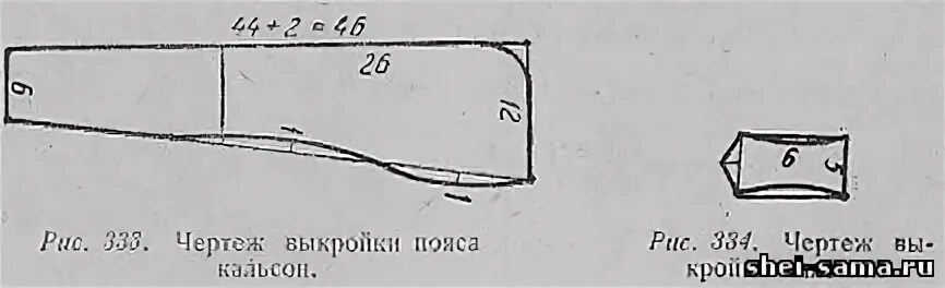 Пояс выкройка скачать Кальсоны - Учитесь шить и вязать - Всё о шитье