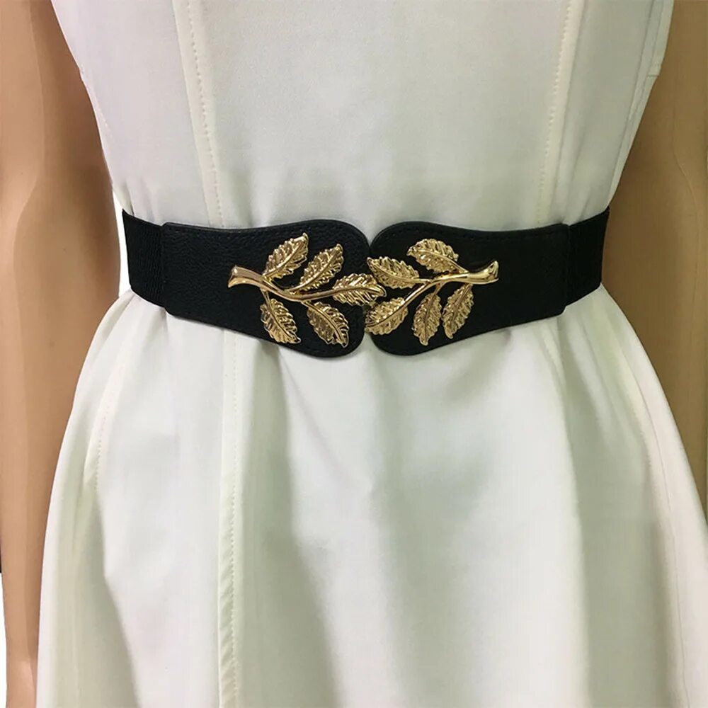 Пояса на платье фото Large butterfly end waist Ladies belt elasticated wide waist sealing female belt