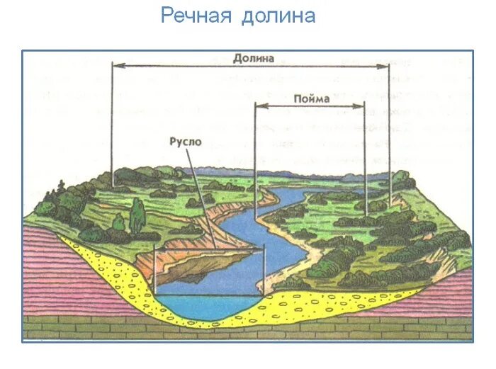 Пойма реки фото Урок 6: Гидросфера. Часть 2 - 100urokov.ru