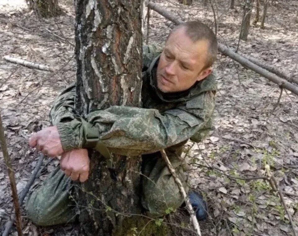 Поймали в лесу фото Добровольцы в Тюменской области поймали в лесу поджигателя и привязали его к дер