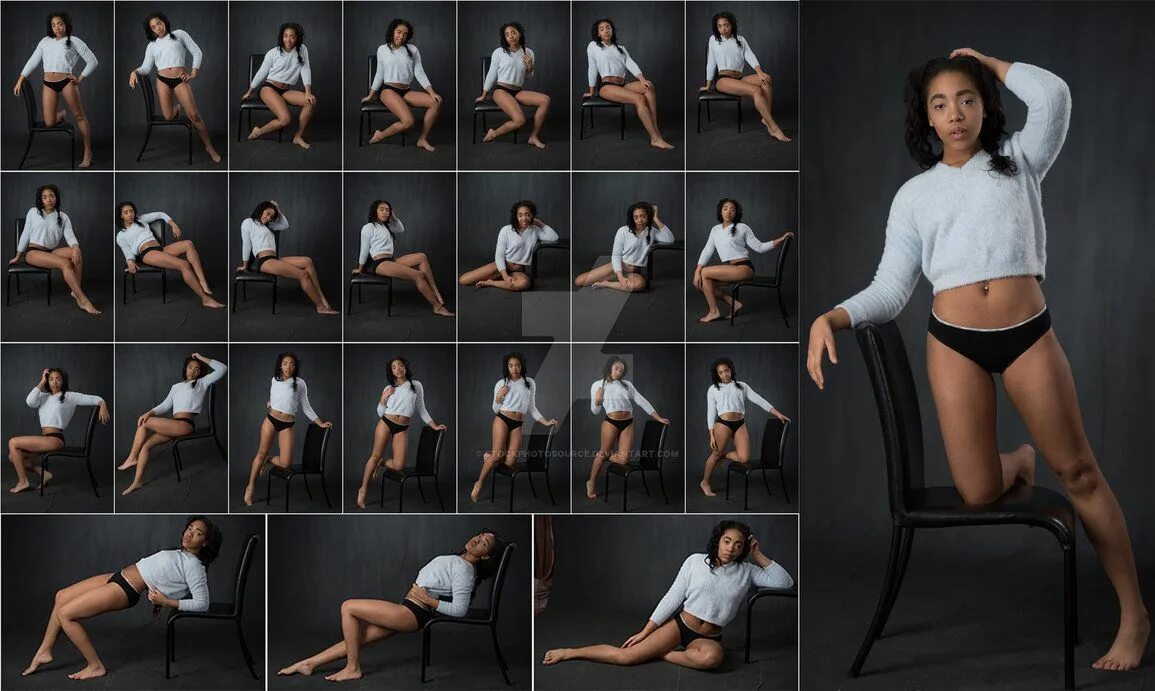 Поза 20 фото Stock: Jahmaica Sweater Chair Poses - 25 Images by https://stockphotosource.devi
