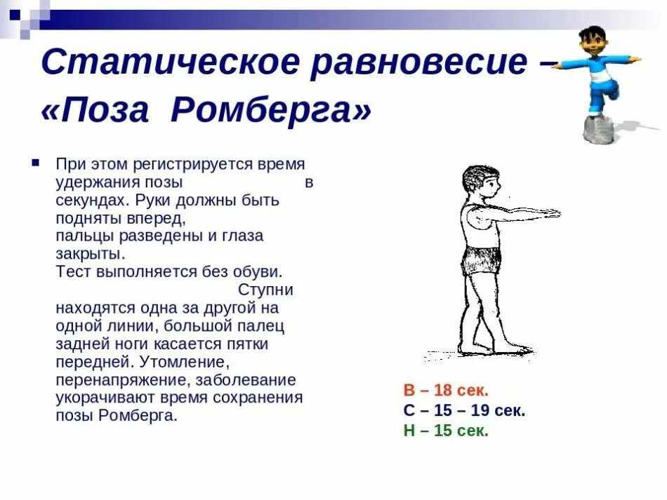 Поза ромберга что это такое фото Поза Ромберга - что это такое, что показывает у детей и взрослых, как правильно 