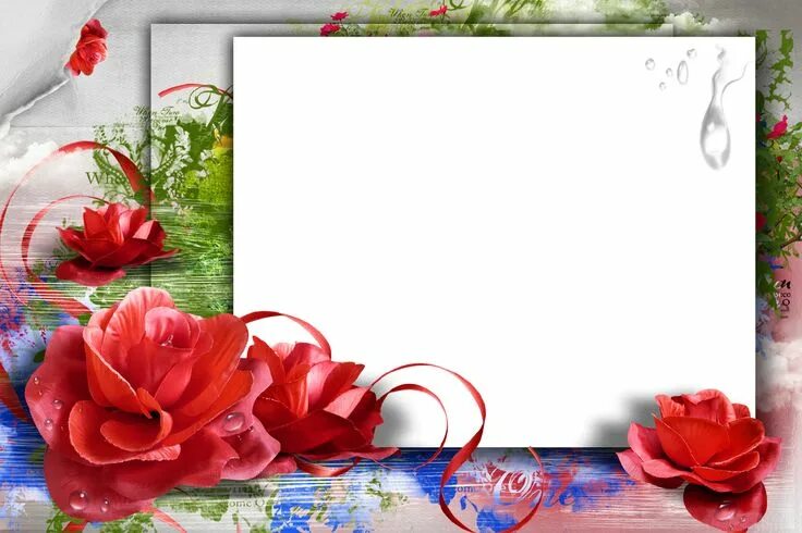 Поздравительные открытки с фото онлайн бесплатно Unique picture frames, Picture frame designs, Paper roses