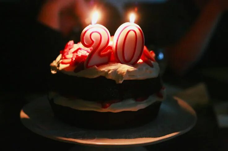 Поздравления 20 фото 20 Things You Learn At Age 20 Birthday cake with candles, Happy birthday julia, 