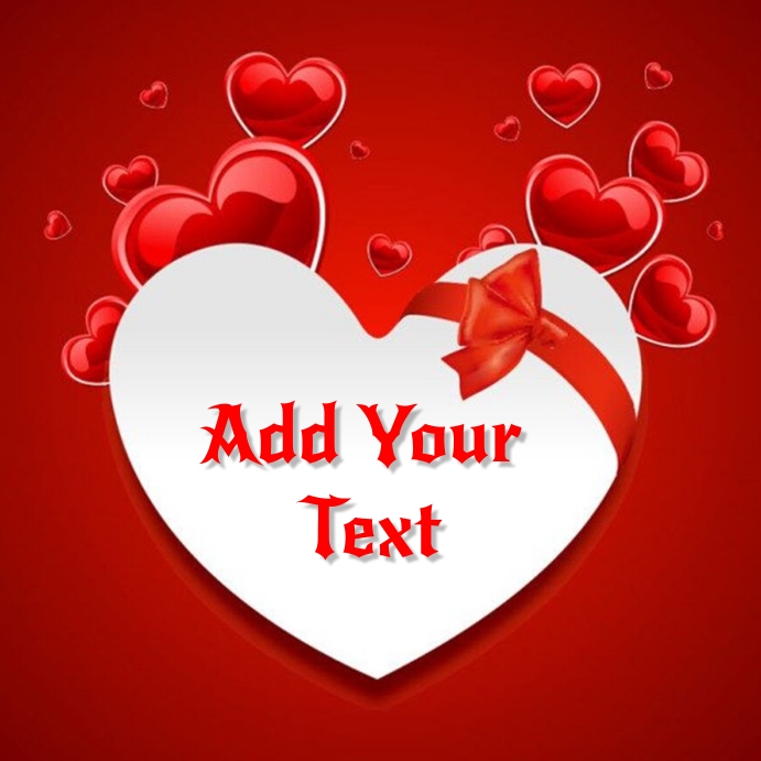 Поздравления с 40 летием свадьбы картинки Copy of Happy Valentine Day poster templates design PosterMyWall