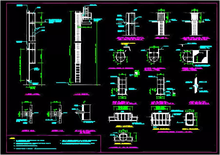 Пожарная лестница наружная чертеж dwg Vendor * Designs CAD