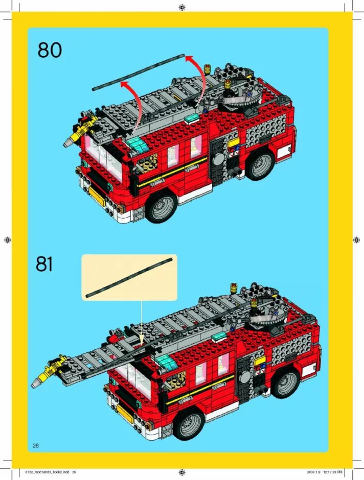 Пожарная машина инструкция сборки Инстуркция Пожарная бригада шаг 26