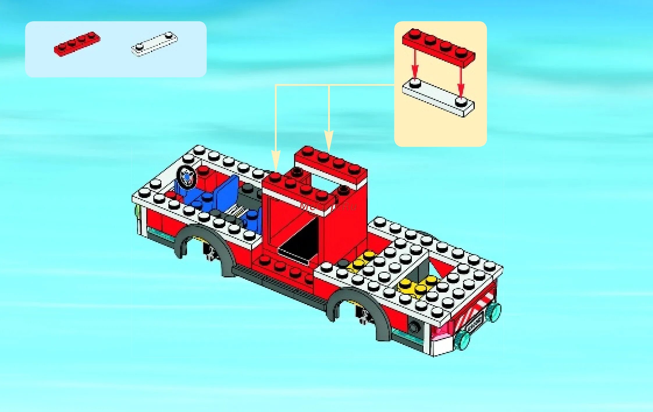 Пожарная машина инструкция сборки Lego City Fire Пожарная машина (60002) Инструкция по эксплуатации онлайн 36/80 3