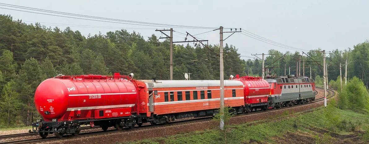 Пожарный поезд фото ржд Для чего предназначены пожарные поезда, их оснащение и какими бывают