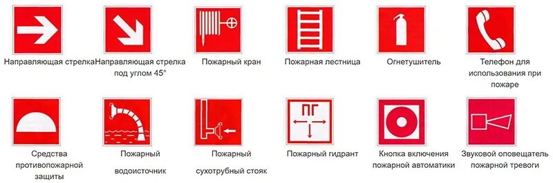 Пожарный щит знак на схеме Условные обозначения для планов эвакуации гост 6BE