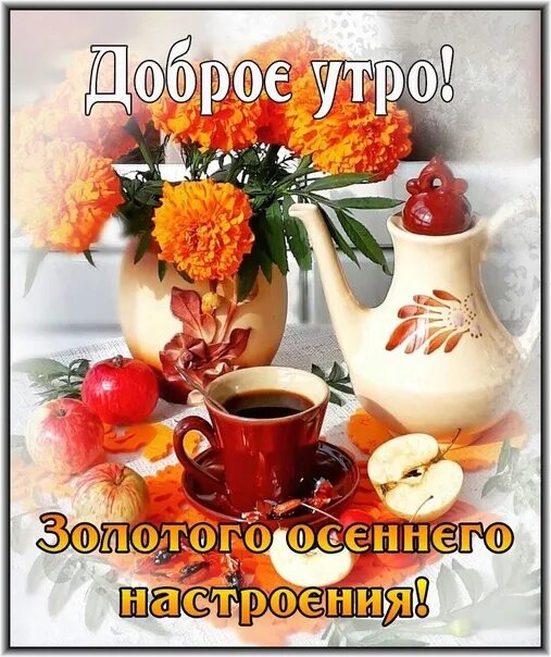 Пожелания доброго ноябрьского утра в картинках Good morning to you friends !!! May the morning be bright and wonderful. Let the