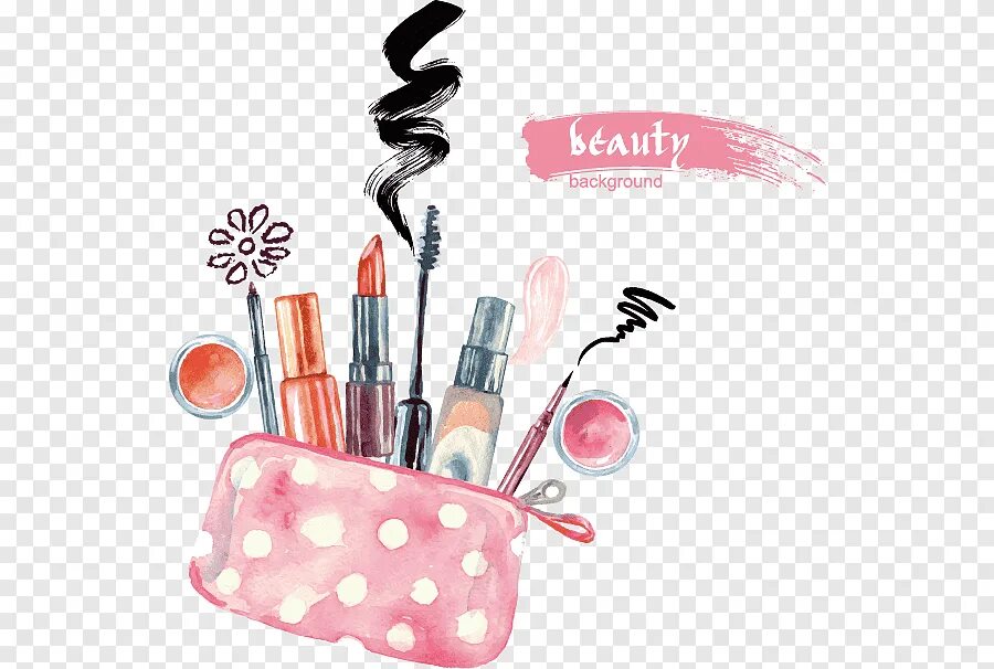 Пожелания визажисту за красивый макияж своими словами Free download Assorted-color makeup accessory kit, Lipstick Cosmetics Watercolor