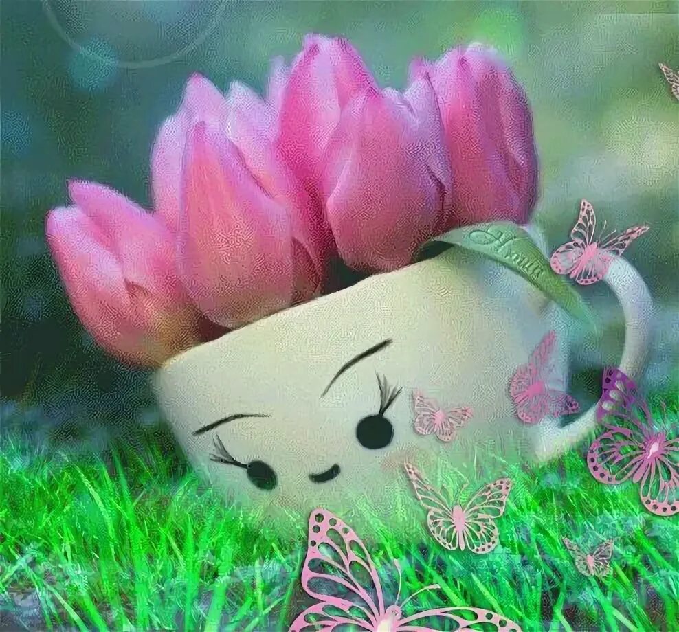 Позитивная картинка гиф tulips animados gifs Beautiful gif, Flowers, Good morning gif