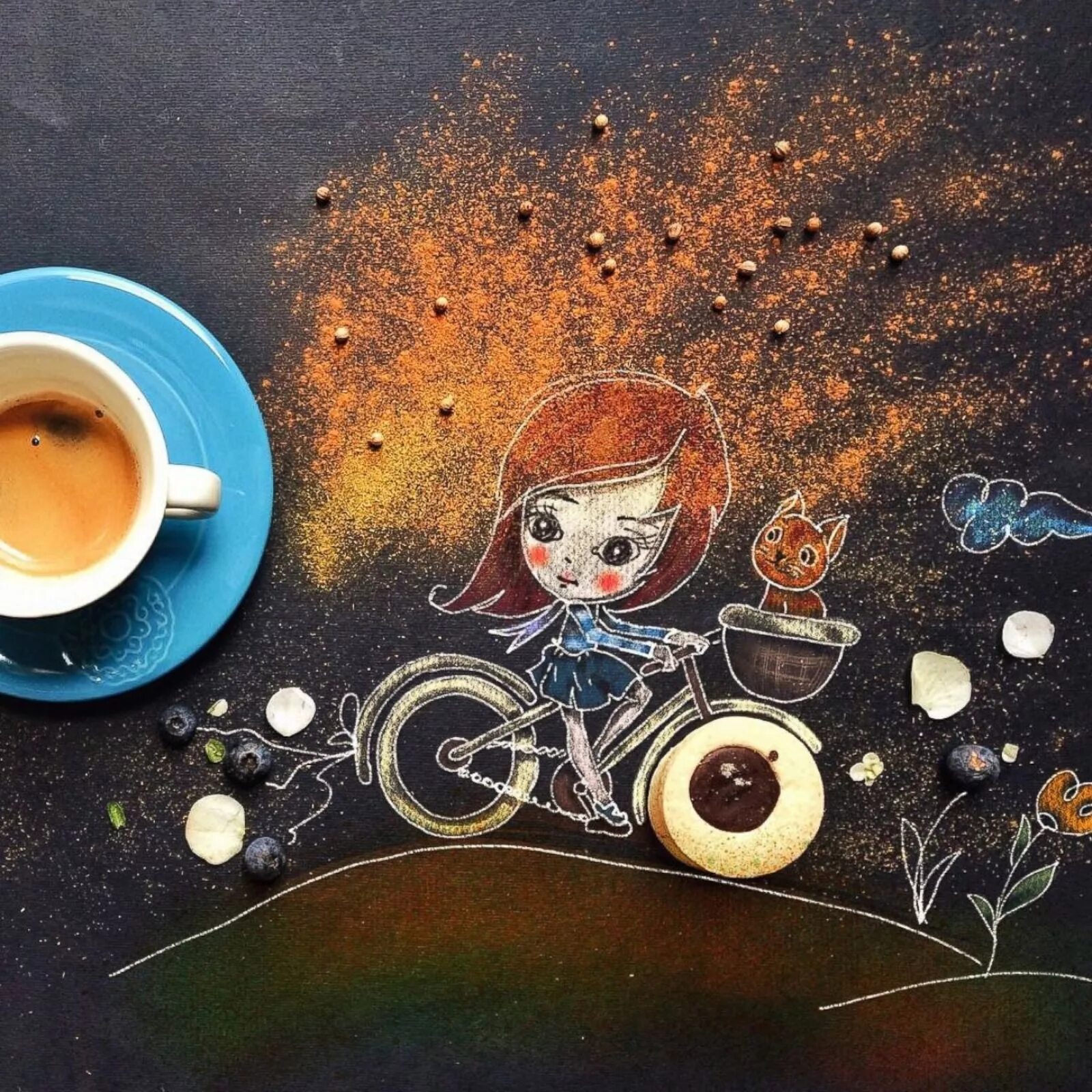 Позитивного утречка необычные картинки Whimsical Morning Coffee Drawings - ABC News