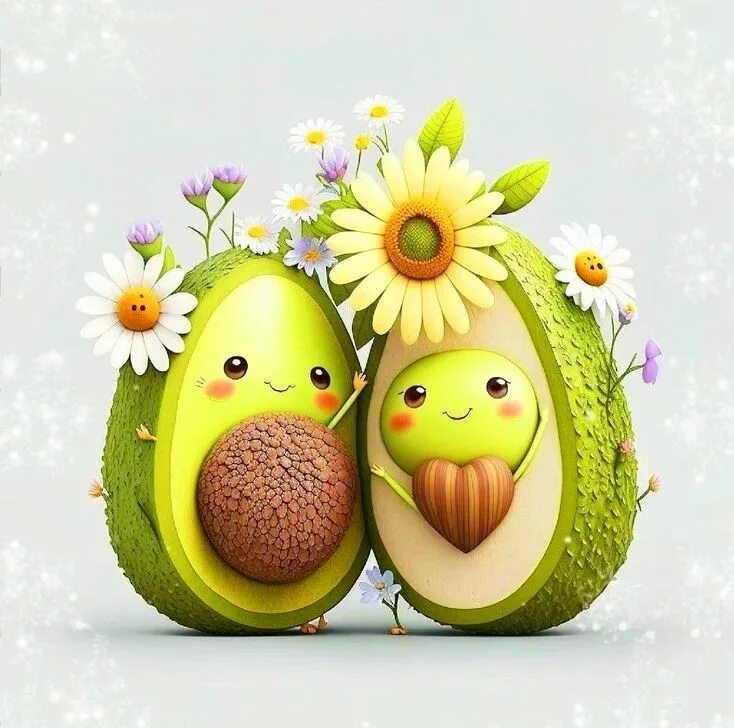 Позитивные картинки для ватсапа скачать бесплатно Pin on Luci Cute food art, Cute animal clipart, Cute cartoon pictures