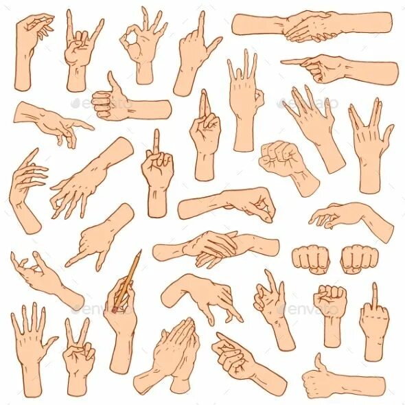 Позы рук для фото Gestures of Hands by arthurbalitskiy Gestures arms stop, palm, thumbs up, finger