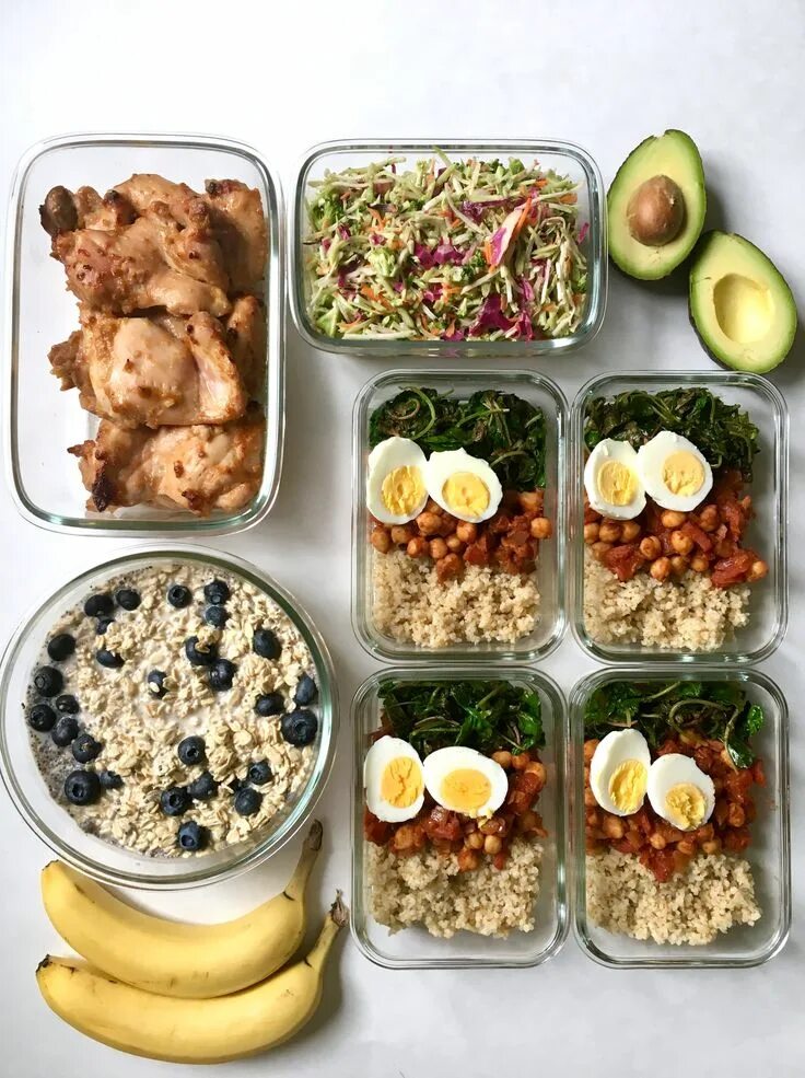 Пп на день фото Meal Prep Plan: A Week of Easy Healthy Meals for Two Healthy meals for two, Meal