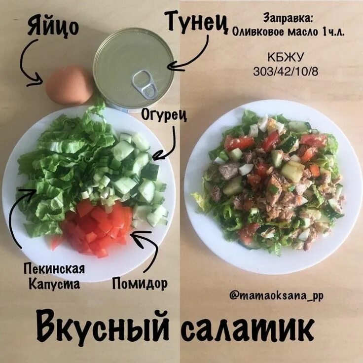 Пп рецепты на каждый день с фото Интересные идеи для вкусных салатов Интересный контент в группе Чудо Ручки вязан