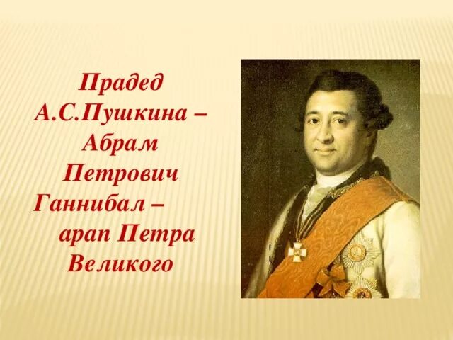 Прадед пушкина фото Презентация к урокам литературного чтения по произведениям А.С.Пушкина