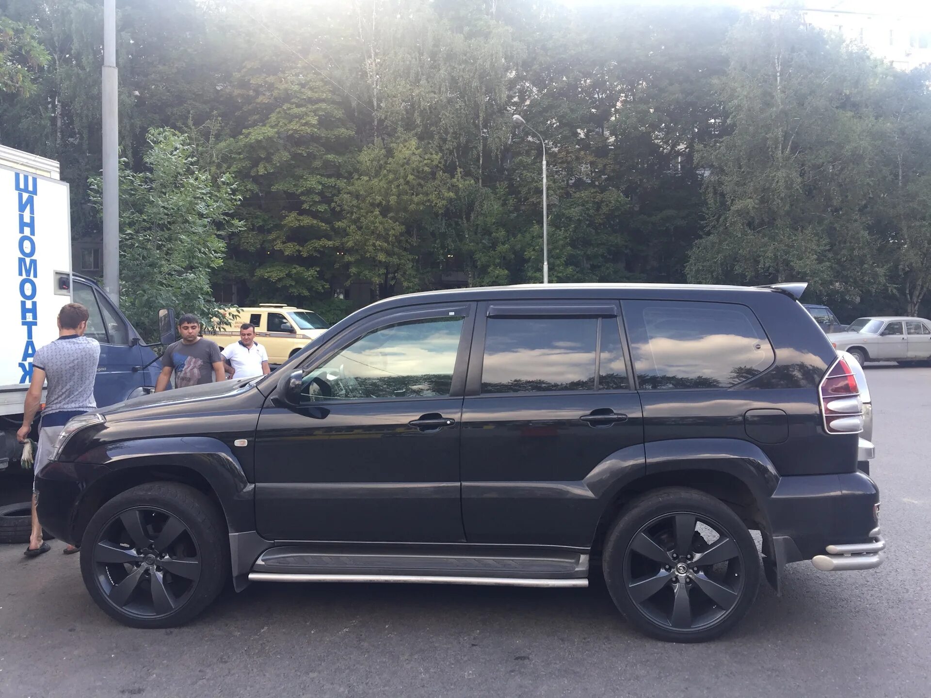 Прадо 120 на 20 дисках фото Покупка R22 265/40/22 - Toyota Land Cruiser Prado 120-series, 4 л, 2006 года кол