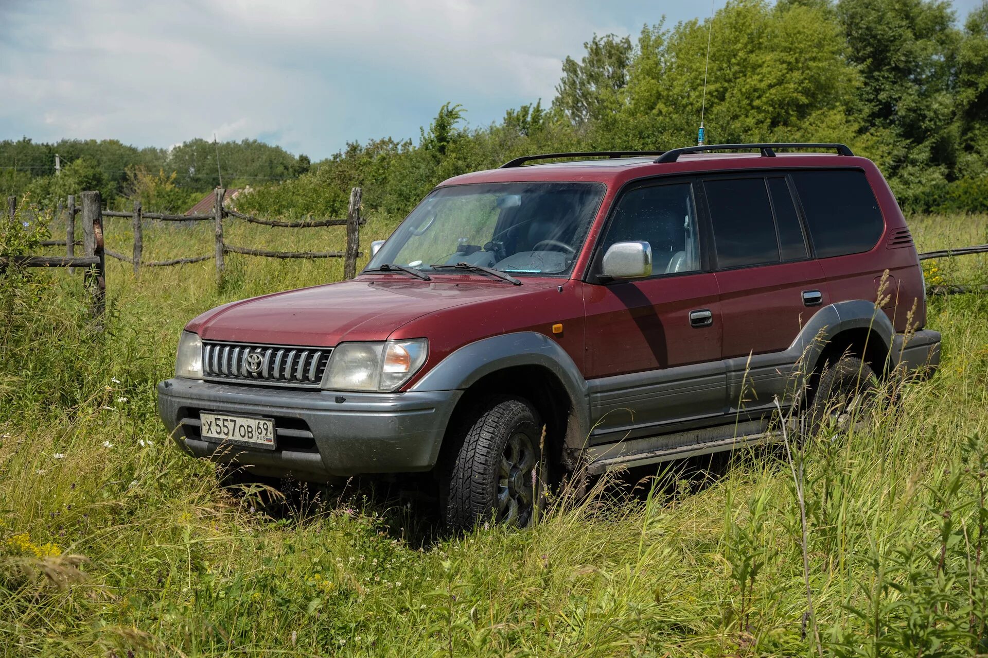 Прадо 90 фото Вот и лето прошло - Toyota Land Cruiser Prado 90-series, 3,4 л, 1998 года фотогр