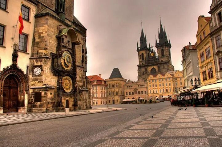 Прага фото города Old Town is a medieval settlement of Prague, Czech Republic. It was separated fr