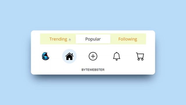 Практическая работа по фото Build A Animated Tab Bar Using HTML, CSS and Javascript BYTEWEBSTER - смотреть в