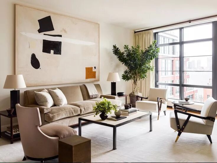 Правила интерьера гостиной West Village by Alyssa Kapito Interiors Contemporary decor living room, Living r