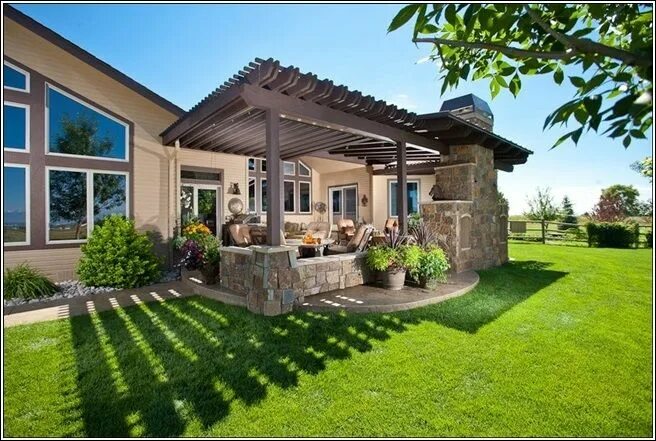 Правила оформления частного дома Magnify The Adorableness of Your Outdoor Area With A Pergola Above. Pergola pati