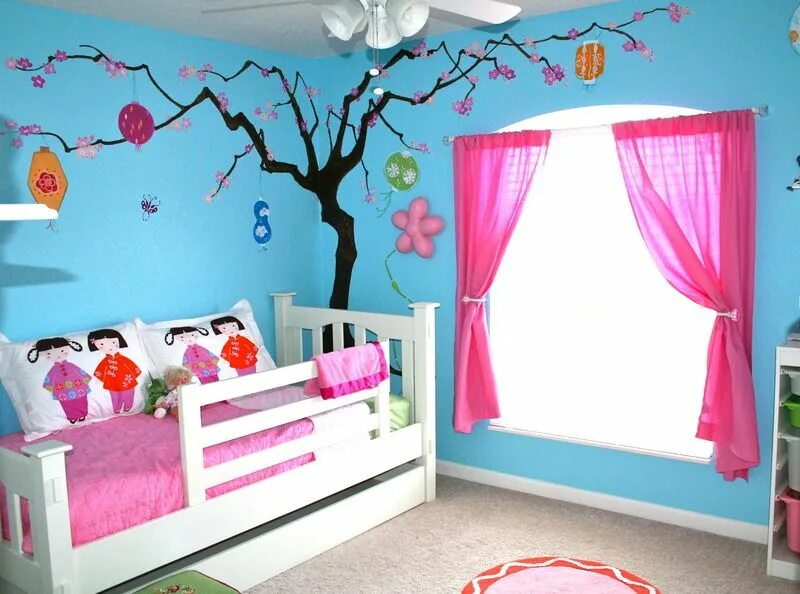 Правила оформления оформления детской Buggies Japanese Lantern Room - Project Nursery Pink kids bedrooms, Minimalist b